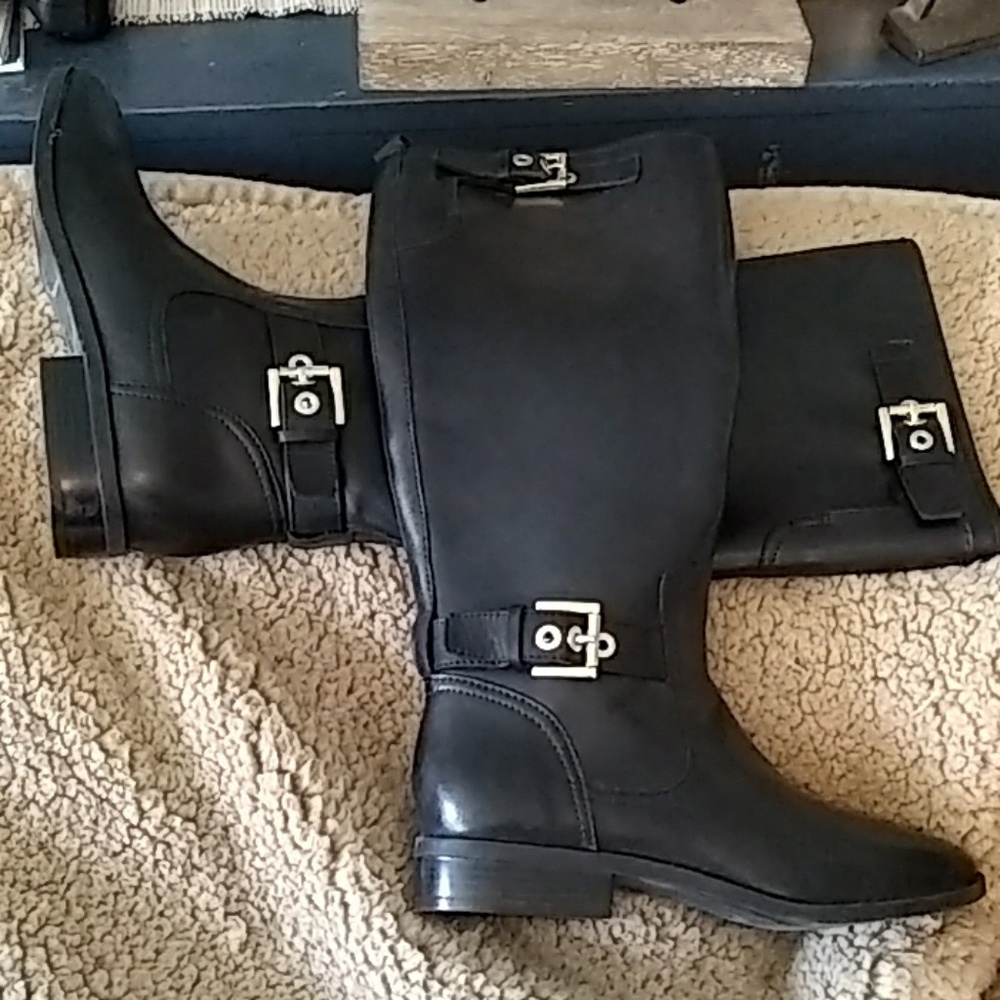 Nine West Black Riding boots